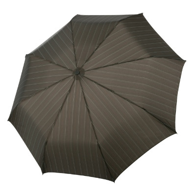 folding luxury umbrella white stripes on black