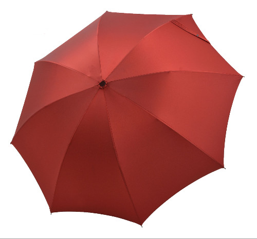 luxyry folding umbrella red, open, topview