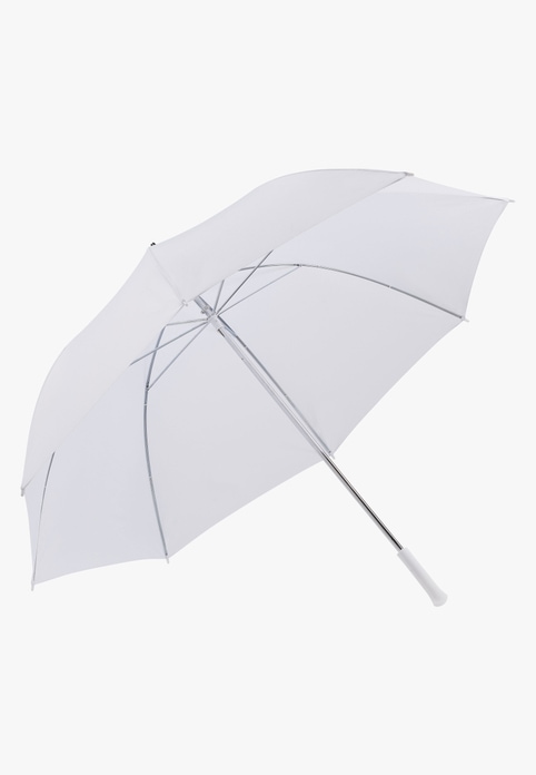 big, 2 person white umbrella, innerview