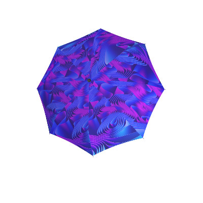 knirps folding umbrella, waves, open