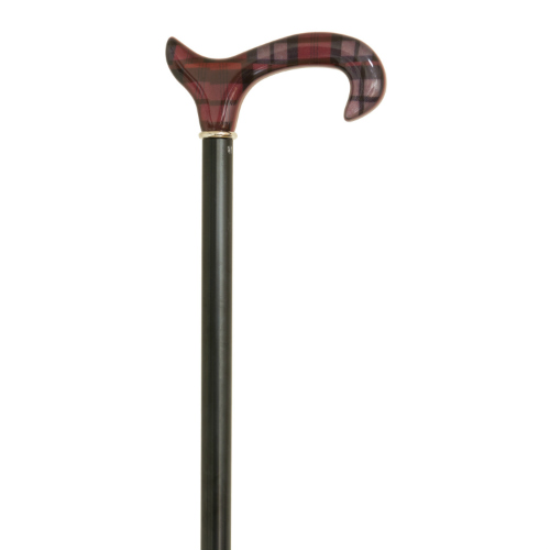 cane wood with acryl handle, textile deco