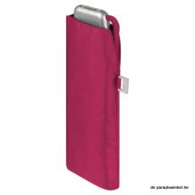 flat folding umbrella carbonsteel, pink closed