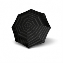 knirps automatic folding umbrella gatsby black open