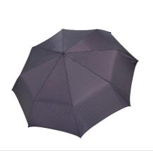 29cm parapluie de luxe, pliant, lignes bordeaux sur fond bleu