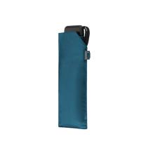 flat folding umbrella carbonsteel close,  medium blue