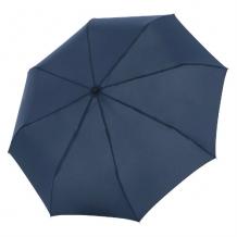 strong foldable umbrella dark blue, open