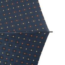 luxury stick umbrella dark blue with dots gold and orange/ detail