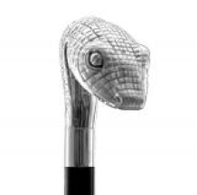 walking stick snake silver plated
