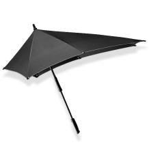 xxl stick umbrella senz black reflective, sideview