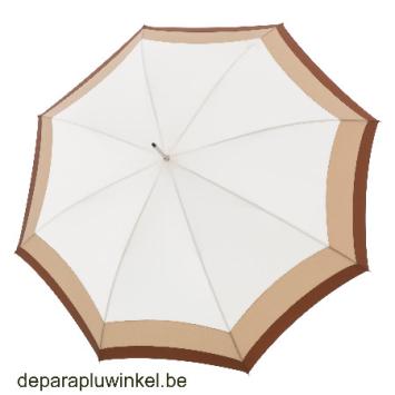 Stick umbrella,  pink and beige