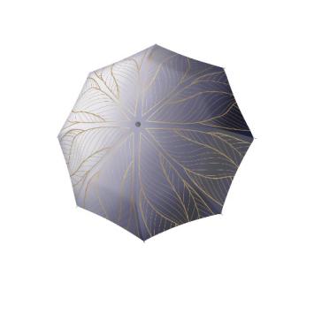 folding umbrella  29cm Golden Blue, open