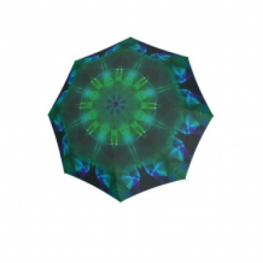 knirps autom folding umbrella jade; open